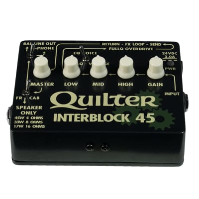 Quilter Interblock 45 45-Watt Guitar Head Pedal 2018 - Black image 3