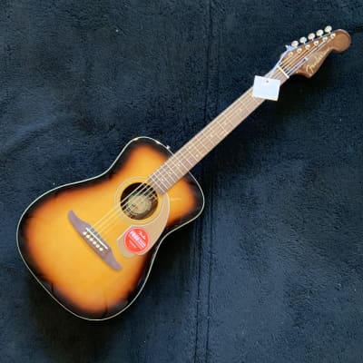 Fender Malibu Player Acoustic-Electric Guitar Sunburst 4lbs, 1oz image 1