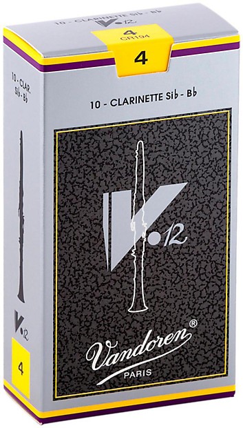 Vandoren CR194 V12 Bb Clarinet Reeds - Strength 4 (Box of 10) image 1