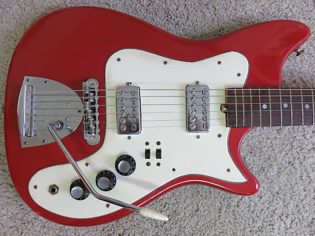 Vintage 1965 Kapa Continental Electric Guitar Original Vibrato Arm Rare USA  Made