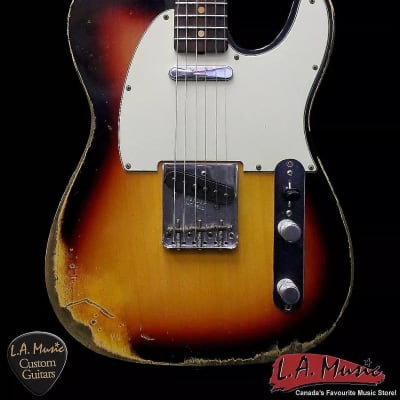 Fender Custom Shop L-Series 1964 Telecaster Super Heavy Relic 3-Colour Sunburst Rosewood 9231991800 image 1