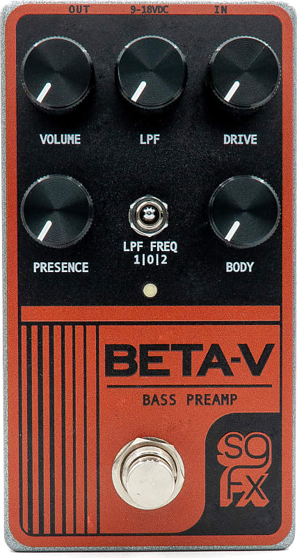 Solid Gold FX Beta-V Bass Preamp Effects Pedal