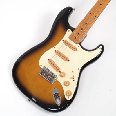 1986 Fender Stratocaster ST57-55 Sunburst- 57 Reissue MIJ - A Great Relic Look! image 5