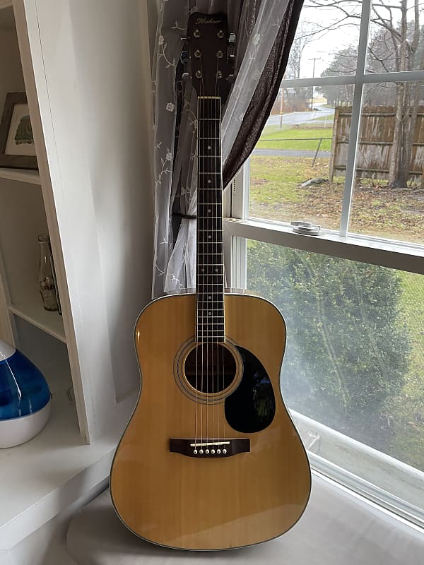 Hohner HW-400 HW400 Natural Acoustic Guitar MIK | Reverb