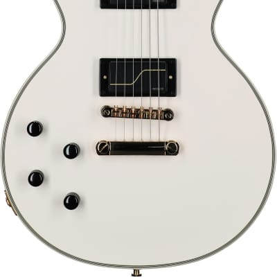 Epiphone Matt Heafy Les Paul Custom Origins Electric Guitar, Left-Handed (with Case), Bone White image 5