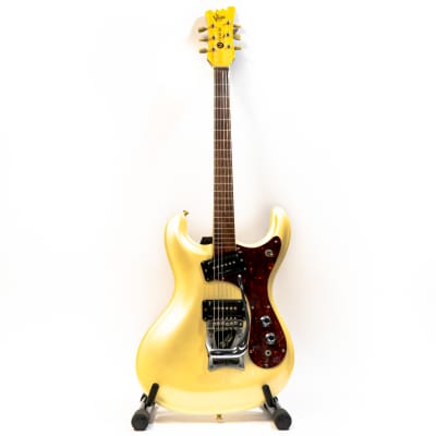 Mosrite The Ventures Model '65 Reissue Guitar with Case - Pearl White image 3