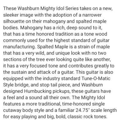 Washburn WmIDLXSp-LT-plus Idol Deluxe Series  Spalted FLAMED Maple image 8