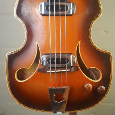 C1960 Herbert Todt PERLGOLD Violin Bass. Solid woods Archtop image 2