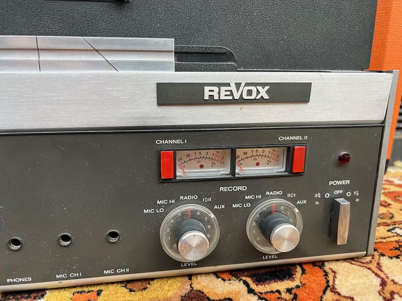 Vintage Revox A77 Reel to Reel Wooden Switzerland Tape Recorder Original