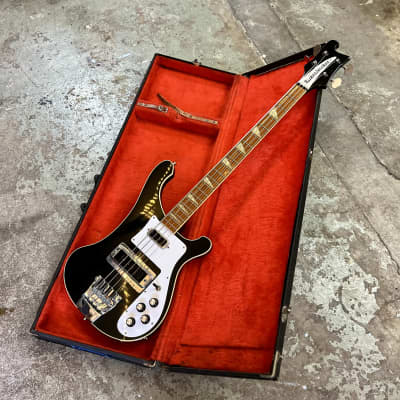 Rickenbacker 4001 Bass guitar 1977 - Jetglo original vintage USA image 6