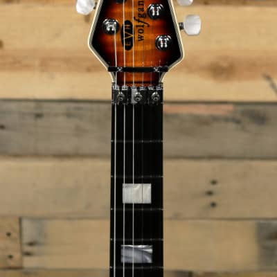 EVH Wolfgang USA 5A Flame Maple Electric Guitar 3-Color Sunburst  w/ Case image 6