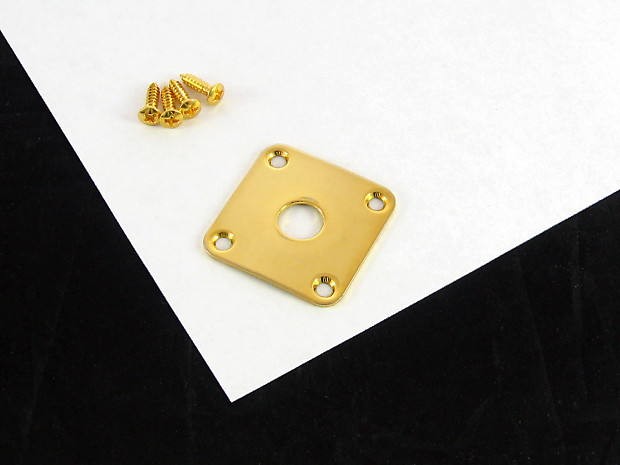 Allparts Jackplate for Les Paul Gold w/ Screws AP 0633-002 image 1