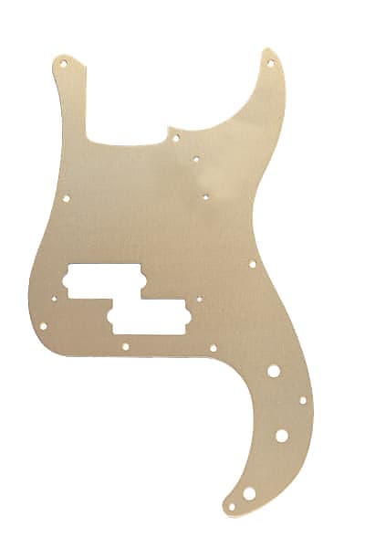 Genuine Fender 57' 58' Precision/P-Bass 10-Hole Vintage Pickguard, GOLD ANODIZED image 1