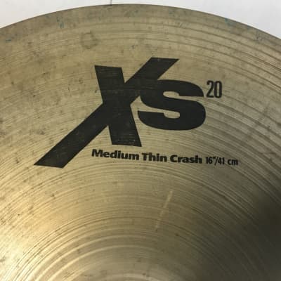 Sabian 16" XS20 Medium Thin Crash Cymbal Natural image 2