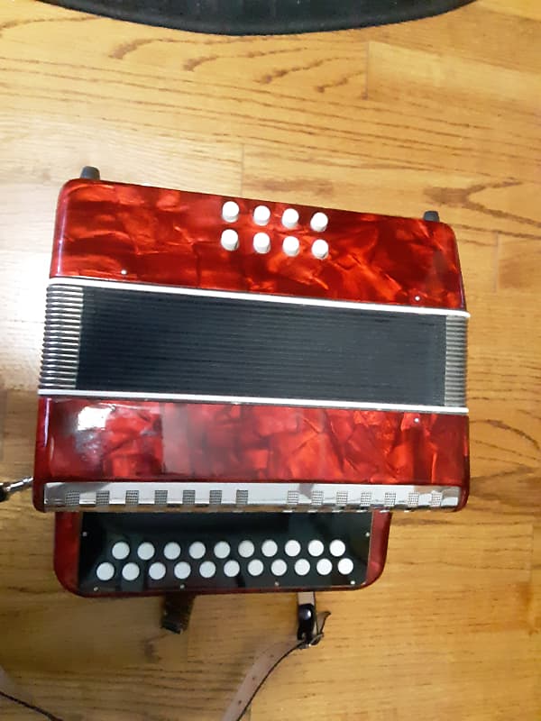 German Made CF Melodeon/Button Accordion/ Diatonic Accordion Reverb