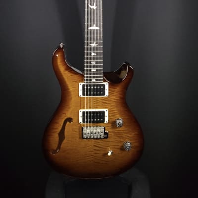 2023 PRS CE 24 Semi-Hollow Black Amber #080 image 2