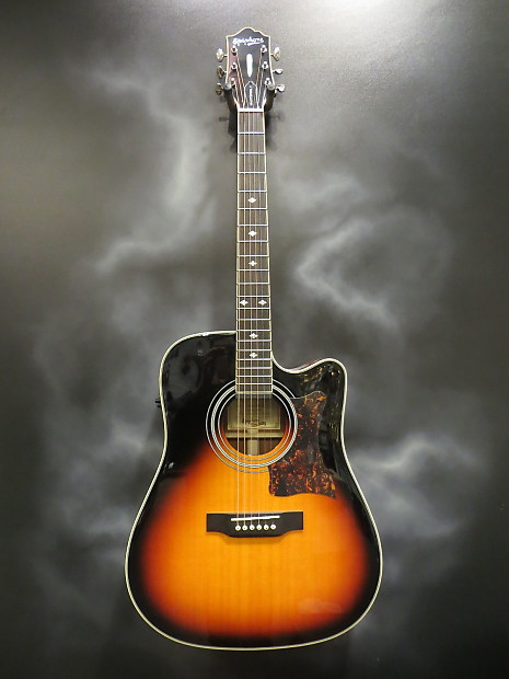 Epiphone Masterbilt DR-500MCE Acoustic/Electric Guitar Vintage Sunburst image 2