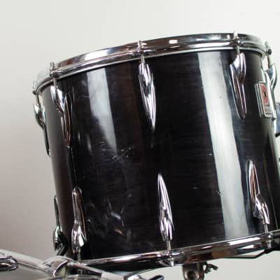 1980s Premier "Black Shadow" Resonator Drum Kit image 9