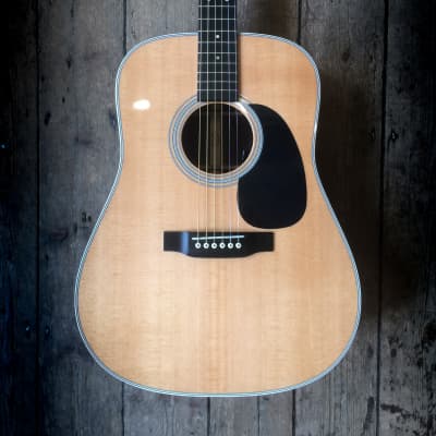 2011  Martin D28 P Acoustic Natural finish comes with a hard shell case image 1