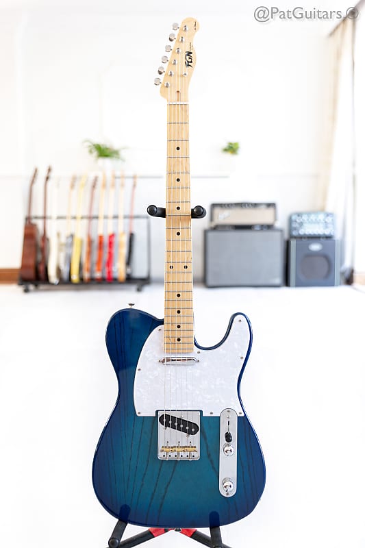 2021 FGN Neo Classic telecaster NTL10MAH See-through Blue Burst MIJ