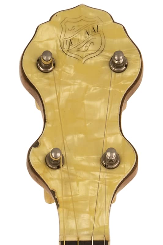 1930s National Style 3 Tenor Guitar, Ornate Etchings