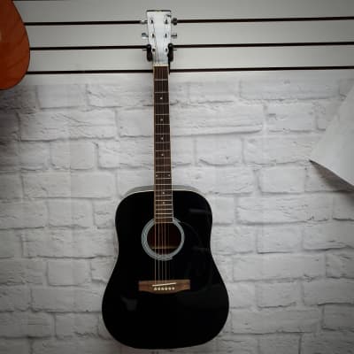 Rogue RA-100D Acoustic Guitar Black image 2