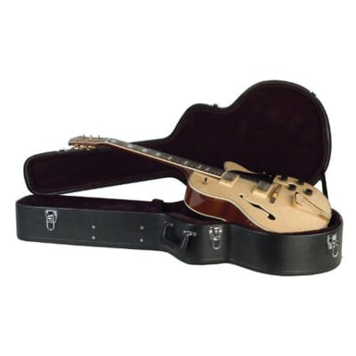 Guardian CG-022-HD Deluxe Archtop Hardshell Case for Deep Hollow Body Electric Guitar, Black image 1