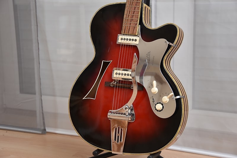 Hüttl Opus 61 – 1960s German Vintage Archtop Jazz Guitar / Gitarre image 1