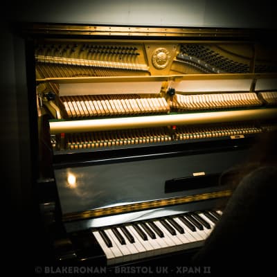 Yamaha u3 upright piano 19XX - Black Perfect Condition image 9