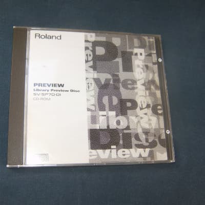 Roland sample CD SV-SV70-01 CD ROM for S 760 770 750 sp 700 early 90s