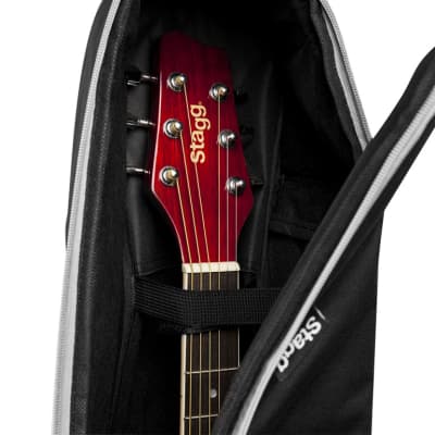 Stagg STB-10 C1 Basic series padded nylon bag for 1/4 classical guitar image 8