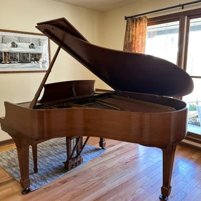 Steinway & Sons M model 5'7'' mahogany grand piano image 3