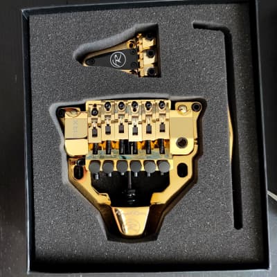 Gold Original Floyd Rose Surface-mounting FRX Tremolo System image 2