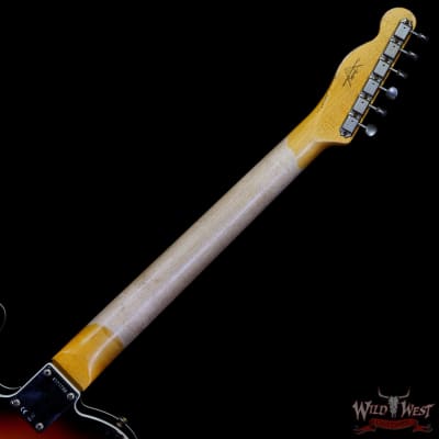 Fender Custom Shop 1962 Telecaster Custom Rosewood Slab Board Hand-Wound Pickups Heavy Relic 3 Tone Sunburst image 5