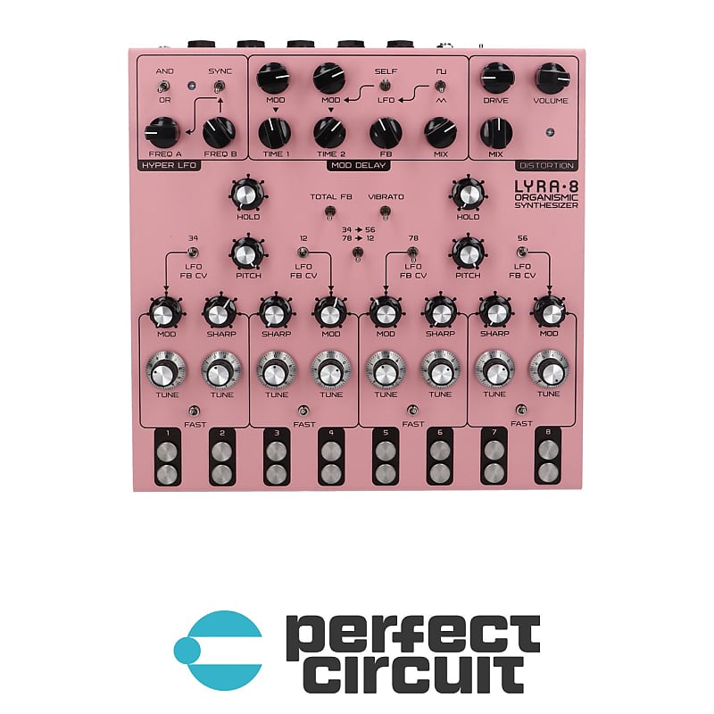 SOMA Laboratory Lyra-8 Organismic Drone Synth (Pink) [B-STOCK]