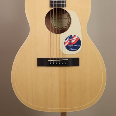 Silvertone 604N Parlor Acoustic Guitar - Natural image 3