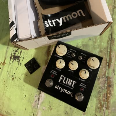 Strymon Flint Reverb and Tremolo V1 2010s - Black with Black Knobs image 3