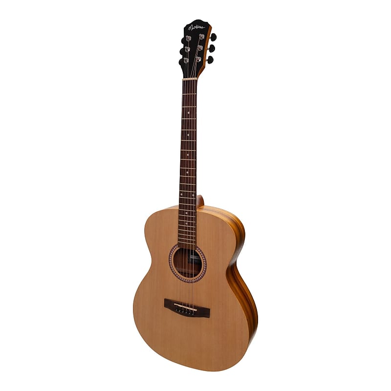 Martinez Left Handed Acoustic-Electric Small Body Guitar (Spruce/Koa) image 1