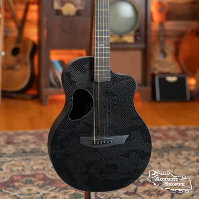 McPherson Blackout Carbon Fiber Touring Camo Top Acoustic Guitar w/ Evo Frets & LR Baggs Pickup #2321 image 5