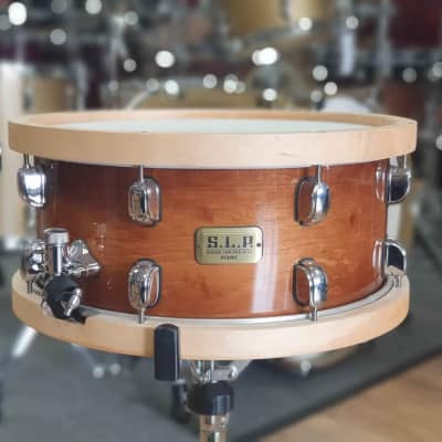Tama LMP1465FSEN 6.5x14" S.L.P. Series Studio Maple Snare Drum with Wood Hoops 2013 - Present - Sienna Maple image 5