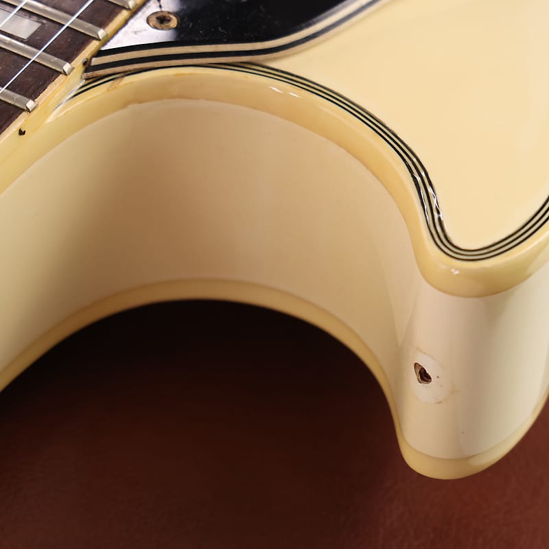 Greco Single-Cut Left-Handed White with Gold Hardware