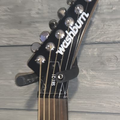 Washburn USA SBT-21  - Black T Style Acoustic Electric Piezo Bridge Guitar image 4