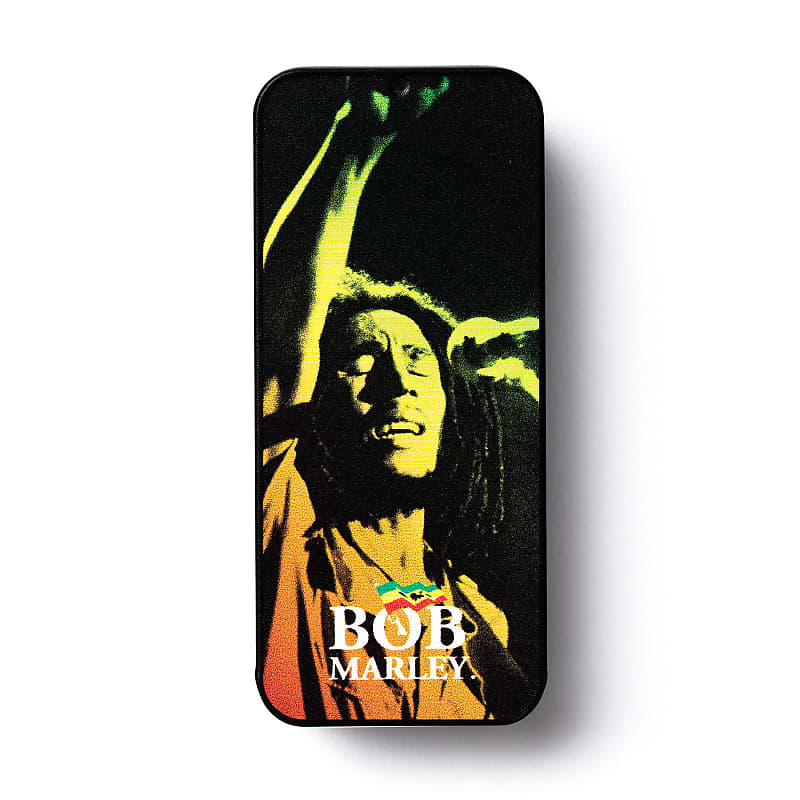 Dunlop BOBPT05M Bob Marley Reggae Series Medium Guitar Pick Tin (6-Pack) image 1