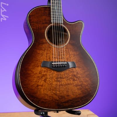 Taylor Builder's Edition K24ce Acoustic-Electric Guitar AA Hawaiian Koa Top for sale