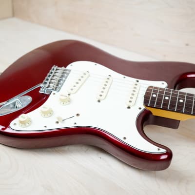Fender Japan Exclusive Classic '60s Stratocaster MIJ 2015 Old Candy Apple Red w/ Hard Case image 8