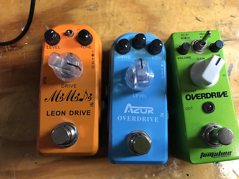 Tom’s Line, Azor & MM Overdrive. 3 pedals. Reverb