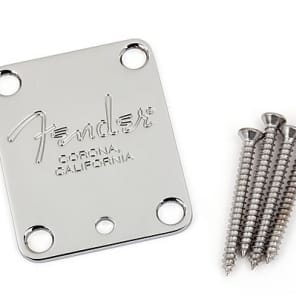 Fender 099-1445-100 American Series 4-Bolt Neck Plate with "Fender Corona" Stamp