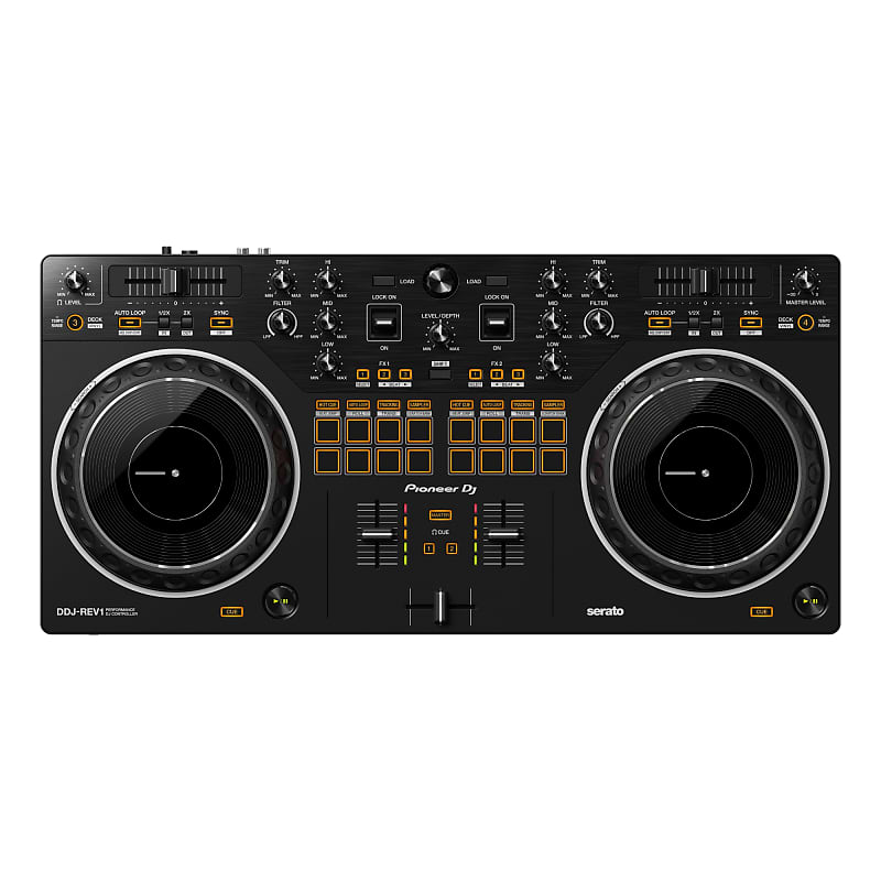 Pioneer DJ DDJ-REV1 2-Deck DJ Controller for Serato DJ Lite, Battle-Style Setup image 1