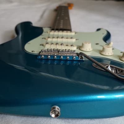 Cool Z Fujigen ZST-M1R Stratocaster Lake Placid Blue Metallic Great  Guitar!!! | Reverb