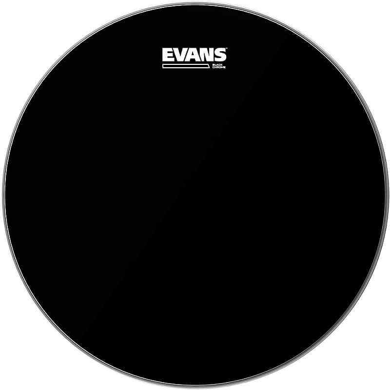 Evans Black Chrome Tom Batter Drumhead 16 in. Reverb